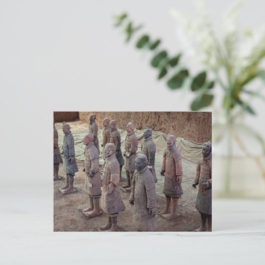 Die Terracotta Armee von Xian in China Briefkaart (Staand voorkant)