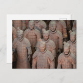 Die Terracotta Armee von Xian in China Briefkaart (Voorkant / Achterkant)