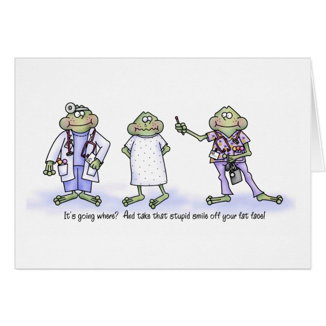 Die thermometer gaat daar naartoe?  Funny Frogs (Voorkant Horizontaal)