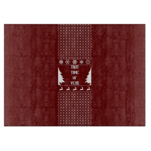 Die tijd van het jaar snijplank (Voorkant)