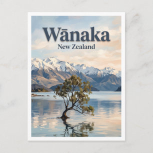 Die Wānaka Boom Nieuw-Zeeland Briefkaart
