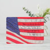 Die we houden van Memorial Service, Amerikaanse vl Programma (Staand voorkant)