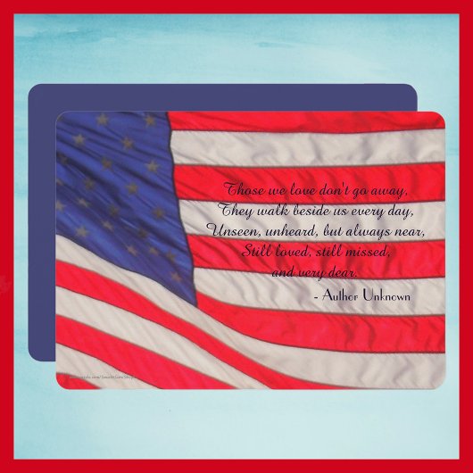 Die we houden van Memorial Service, Amerikaanse vl Programma