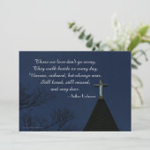 Die we houden van Memorial Service oude houten kru Programma (Staand voorkant)