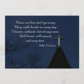 Die we houden van Memorial Service oude houten kru Programma (Voorkant)