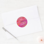 Die we liefhebben gaan niet weg ronde sticker (Envelop)