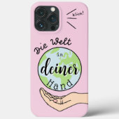 Die Welt in deiner Hand Case-Mate iPhone Case (Achterkant)