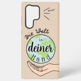 Die Welt in deiner Hand Samsung Galaxy Hoesje