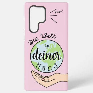 Die Welt in deiner Hand Samsung Galaxy Hoesje