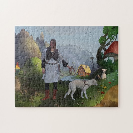 Die Wikingerin Legpuzzel (Horizontaal)