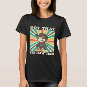 Die Yee-haw’tisme Hebben Leuke Retro Kikker Autism T-shirt