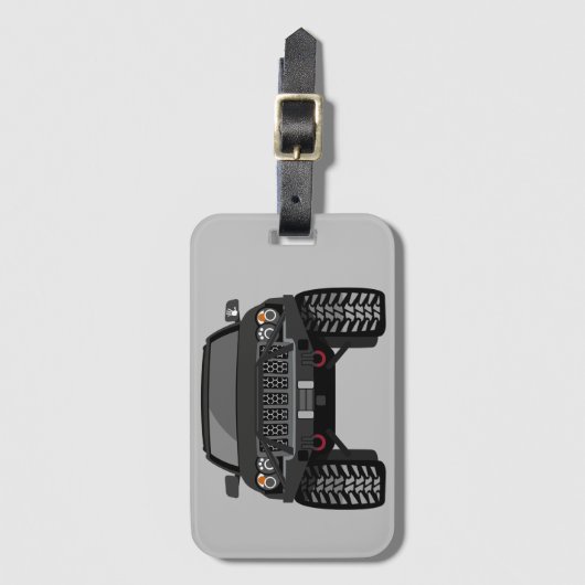 die zwartwit bagagelabel (Voorkant (verticaal))