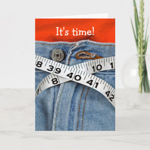 dieet-band maatregelenriem op taille feestdagen kaart