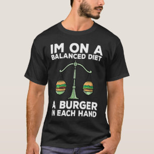 Dieet Burger Meme Gewichtsverlies Gym Workout Fitn T-shirt