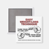 Dieet Gewicht-verlies Grappige Koelkast Magnet Magneet (Voorkant / Achterkant)
