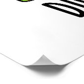 Dieet-nosaur Grappige Dinosaurus Puns Poster (Hoek)