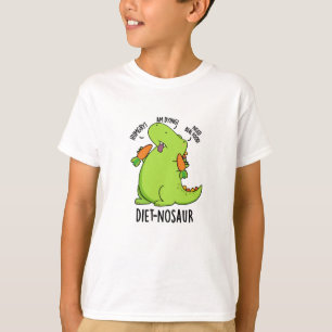 Dieet-nosaur Grappige Dinosaurus Puns T-shirt