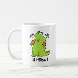 Dieet-nosaurus Grappige Dinosaurus Woordspelingen  Koffiemok