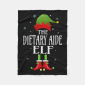 Dieetvoeding: Elf Xmas Funny Family Matching Chris Fleece Deken (Voorkant)
