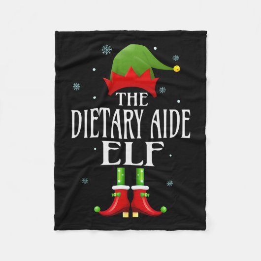 Dieetvoeding: Elf Xmas Funny Family Matching Chris Fleece Deken (Voorkant)