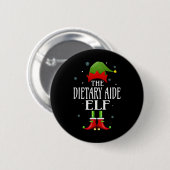 Dieetvoeding: Elf Xmas Funny Family Matching Chris Ronde Button 5,7 Cm (Voorkant /achterkant)