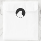 DIEF negatief Ronde Sticker (Tas)