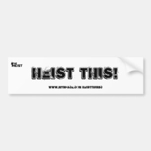 Diefstal Dit! Bumpersticker - Aangepast