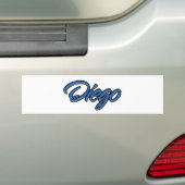 Diego Name Blue Autocollants (En voiture)