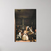 Diego Velázquez - Las Meninas (1656) Canvas Afdruk (Voorkant)