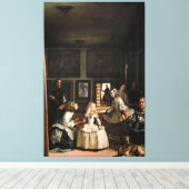 Diego Velázquez - Las Meninas (1656) Canvas Afdruk (Insitu (Houten vloer))