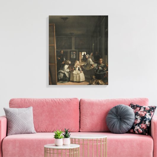 Diego Velazquez Las Meninas Canvas Afdruk (Insitu (Woonkamer))