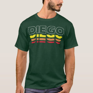 Diego voornaam grappige vintage zonsondergang Dieg T-shirt