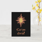 Diem de Carpe ! Carte pour notes de rayon de (Fleur jaune)