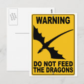 Dien de Dragons niet aan Briefkaart (Voorkant / Achterkant)