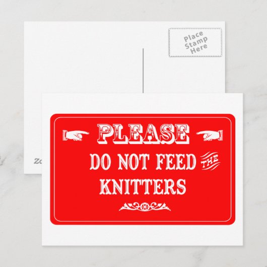 Dien de Knitters niet aan Briefkaart (Voorkant / Achterkant)