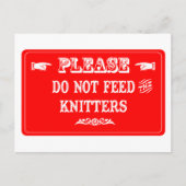 Dien de Knitters niet aan Briefkaart (Voorkant)
