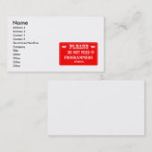 Dien de programmeurs niet aan visitekaartje (Voorkant / Achterkant)