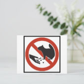 Dien de vierkant niet aan voor het snelwegteken briefkaart (Staand voorkant)