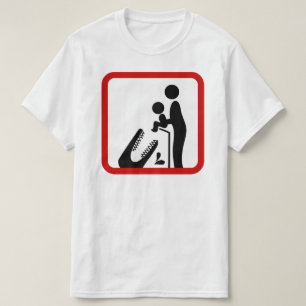 Dien geen Baby aan de Krokodildierentuin. T-shirt