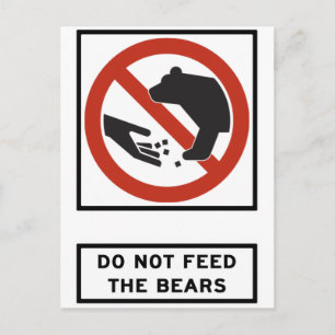 Dien het teken van de Beer niet aan Briefkaart