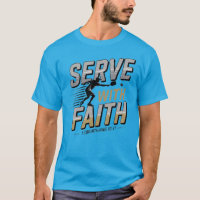 Dien Met Geloof Christelijk Pickleball T-Shirt