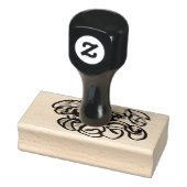 dienblad 	rubberstempel (Stempel)