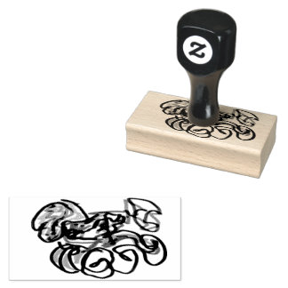 dienblad 	rubberstempel