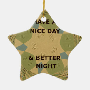 Dienen Beschermen Prettige Dag Keramisch Ornament
