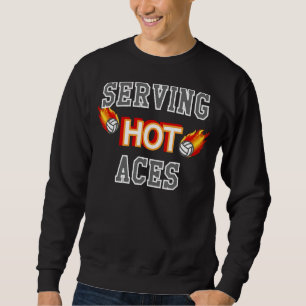 Dienen Hot Aces Spiking en het dienen van Fire Vol Trui