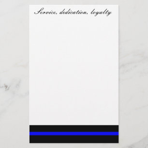 Dienst, toewijding, loyaliteit briefpapier