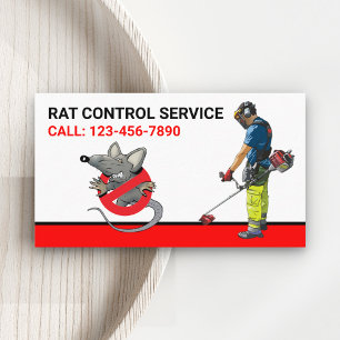 Dienst voor het verwijderen van ratten professione visitekaartje