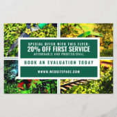 Diensten afbeeldingen Landscaping Flyer (Achterkant)