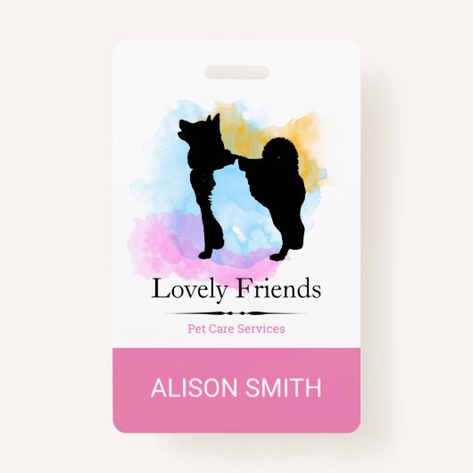 Diensten in verband met kinderverzorging en -verzo badge (Voorkant)