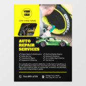 Diensten voor Autoreparatie Raamsticker (Vel)